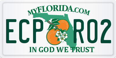 FL license plate ECPR02