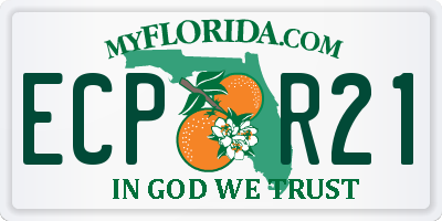 FL license plate ECPR21