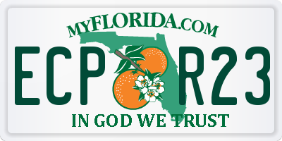 FL license plate ECPR23