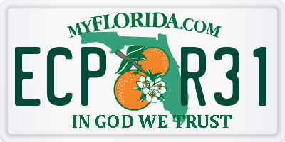 FL license plate ECPR31