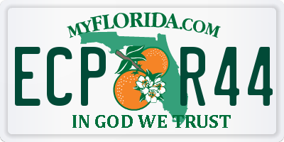 FL license plate ECPR44