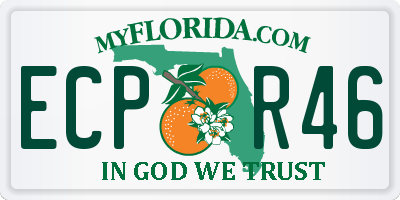 FL license plate ECPR46