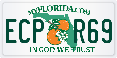 FL license plate ECPR69