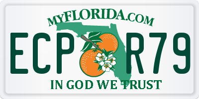 FL license plate ECPR79