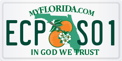 FL license plate ECPS01