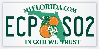 FL license plate ECPS02