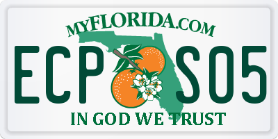 FL license plate ECPS05