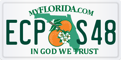 FL license plate ECPS48