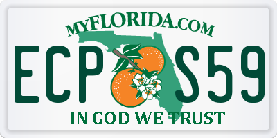 FL license plate ECPS59