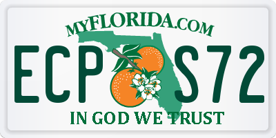 FL license plate ECPS72