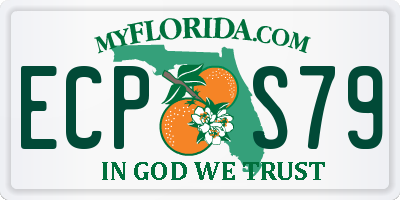 FL license plate ECPS79