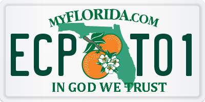 FL license plate ECPT01