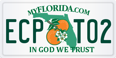 FL license plate ECPT02