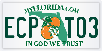 FL license plate ECPT03