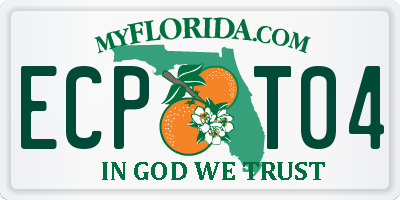 FL license plate ECPT04