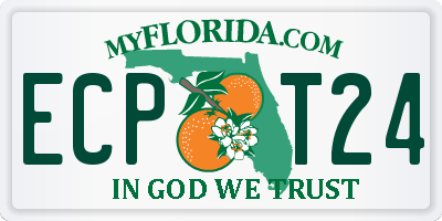 FL license plate ECPT24
