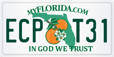 FL license plate ECPT31
