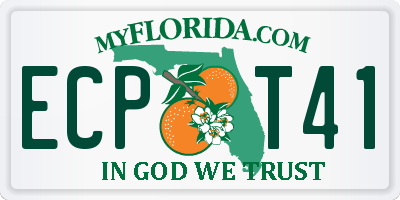 FL license plate ECPT41