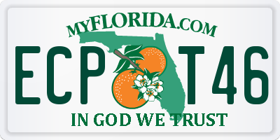 FL license plate ECPT46