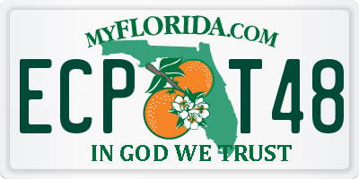 FL license plate ECPT48
