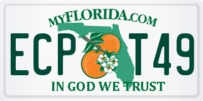 FL license plate ECPT49