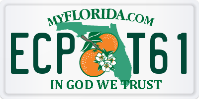 FL license plate ECPT61