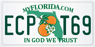 FL license plate ECPT69