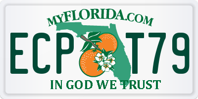 FL license plate ECPT79