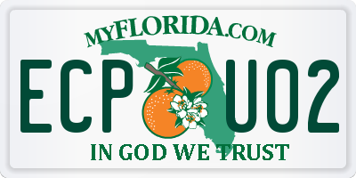 FL license plate ECPU02