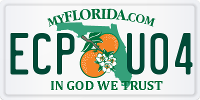 FL license plate ECPU04
