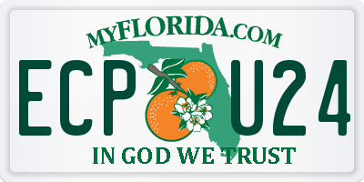 FL license plate ECPU24
