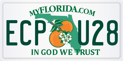 FL license plate ECPU28