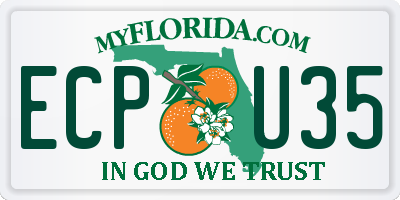 FL license plate ECPU35