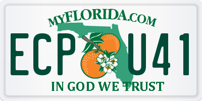 FL license plate ECPU41
