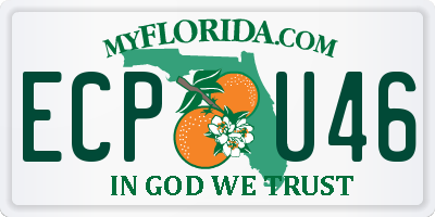FL license plate ECPU46