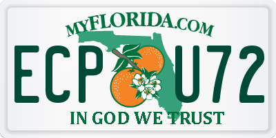FL license plate ECPU72