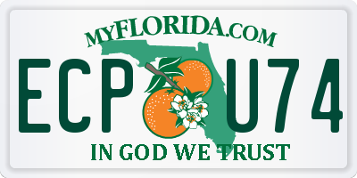FL license plate ECPU74