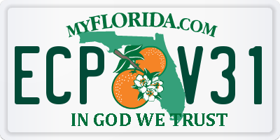 FL license plate ECPV31