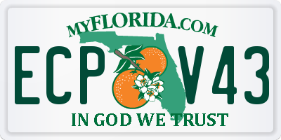 FL license plate ECPV43