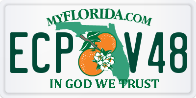 FL license plate ECPV48