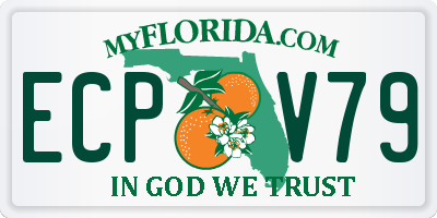 FL license plate ECPV79