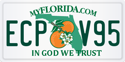 FL license plate ECPV95