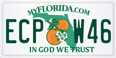 FL license plate ECPW46