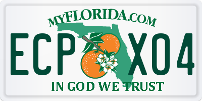 FL license plate ECPX04