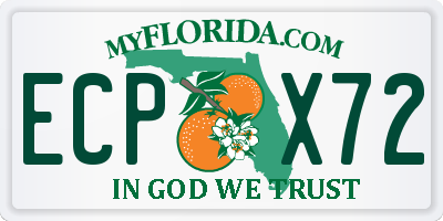 FL license plate ECPX72