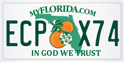 FL license plate ECPX74