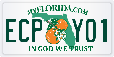 FL license plate ECPY01