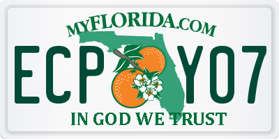 FL license plate ECPY07