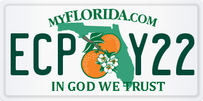 FL license plate ECPY22