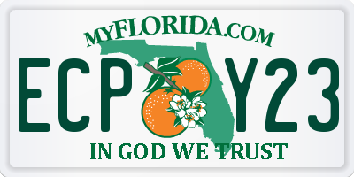 FL license plate ECPY23